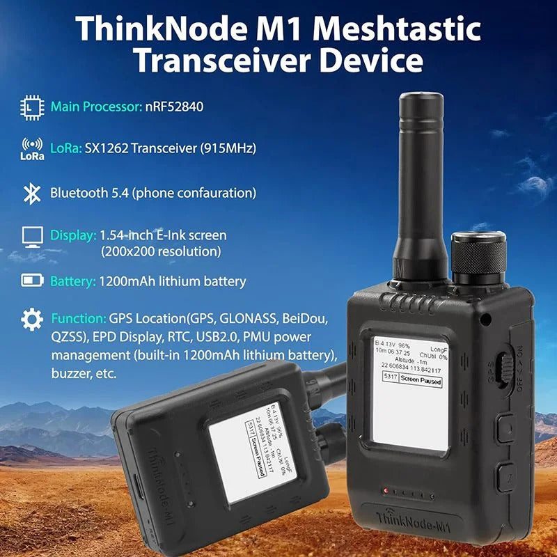 ThinkNode M1 Meshtastic GPS Communicator